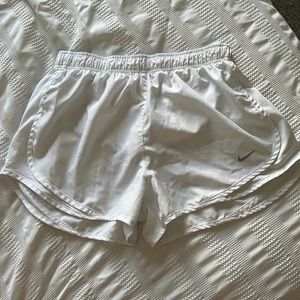 White Dry-for nike shorts